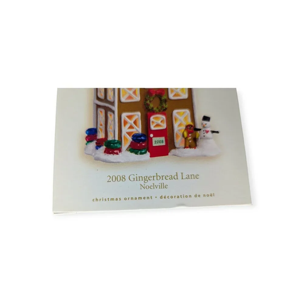 Hallmark Keepsake Ornament 2008 Gingerbread Lane Noelville NIB 3rd in the Series